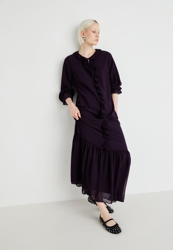 VILA VIMODESTY V NECK FRILL DRESS