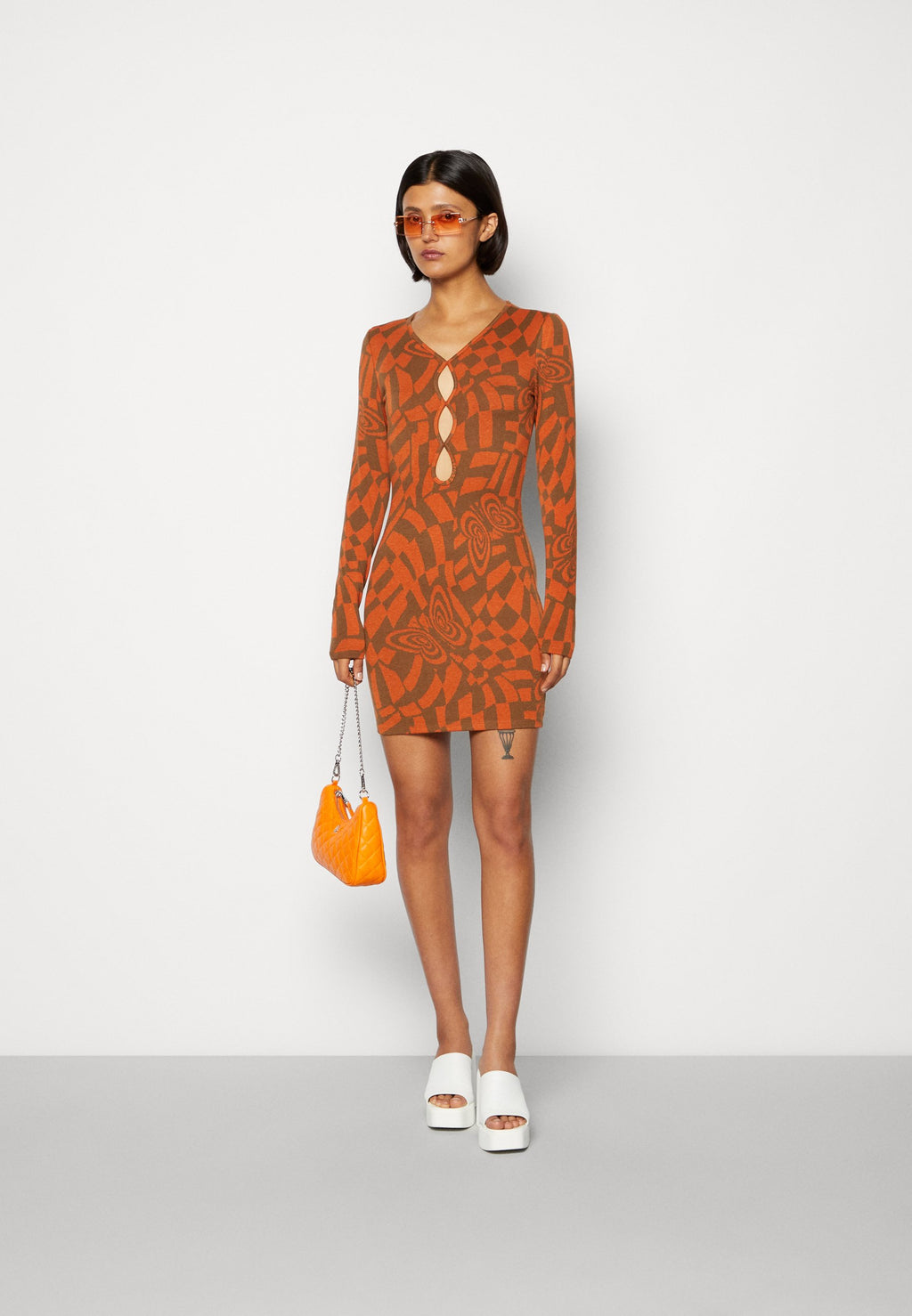 Neon & Nylon NORA CUTOUT SHORT DRESS