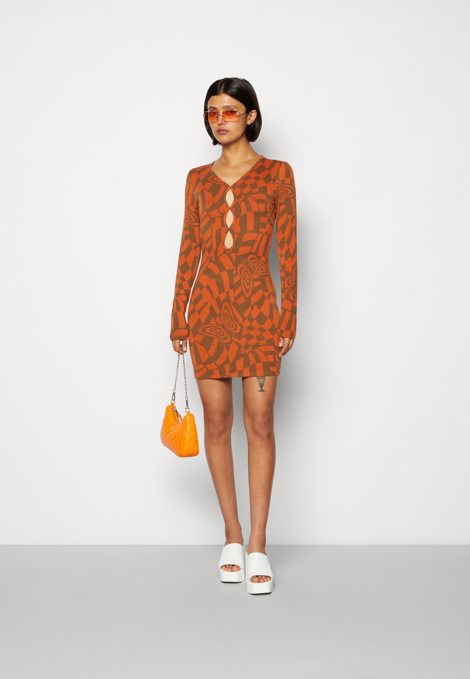 Neon & Nylon NORA CUTOUT SHORT DRESS