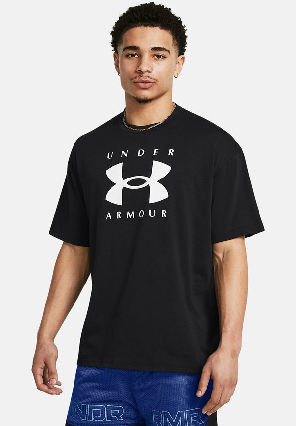 Under Armour HEAVYWEIGHT BRANDED - Print T-shirt - black