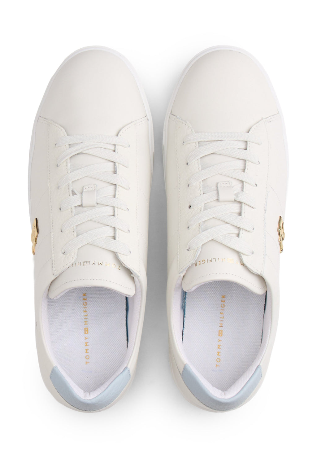 Tommy Hilfiger TH MONOGRAM LEATHER PLATFORM COURT TRAINERS