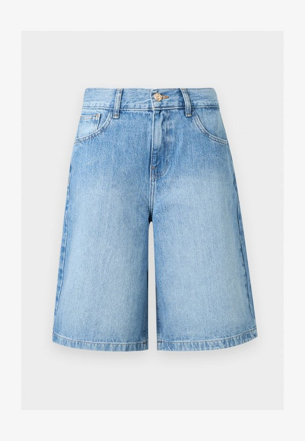 ONLY Denim ONLZAGU-DORSI Mid waist Loose Fit - Denim shorts - medium blue denim