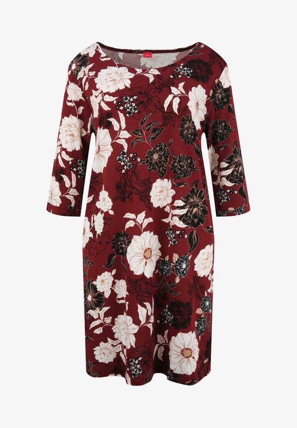 s.Oliver Nightie - bordeaux/geblümt/mehrfarbig
