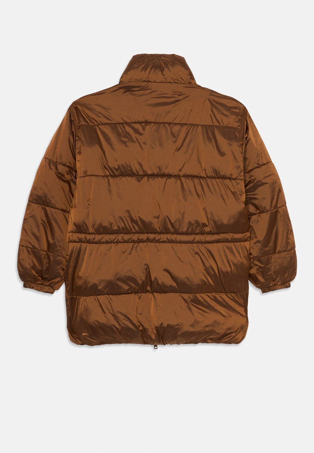 WAISTED SHINY MID PUFFER JACKET Media 2