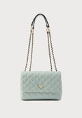 Guess GIULLY II 2 COMP CNVRTBLE FLAP - Handbag - light sage