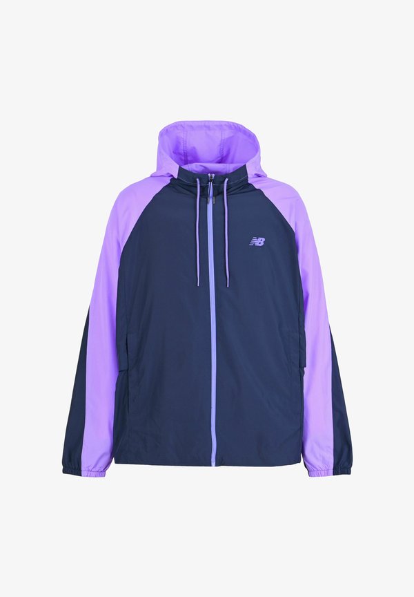 New Balance ATHLETICS LIGHT PACKABLE JKT - Light jacket - team navy electric purple
