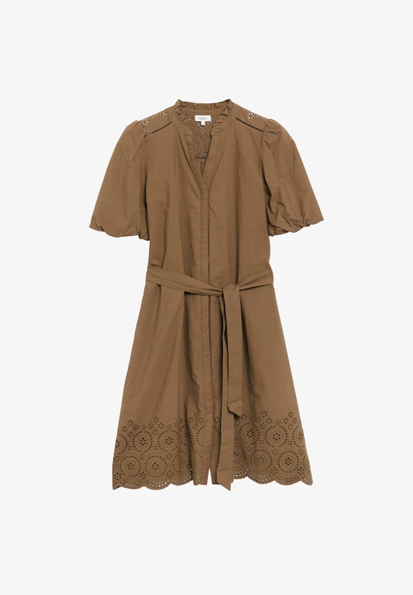 s.Oliver KLEID - Shirt dress - dunkelbraun