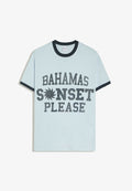 Bershka PRINTED SHORT SLEEVE - T-SHIRT - Print T-shirt - dark blue