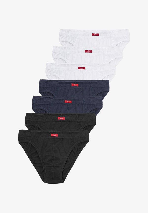s.Oliver 7 PACK - Briefs - schwarz/navy/weiß