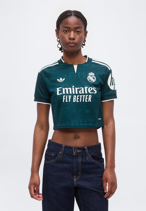 adidas Originals REAL MADRID 26/27 THIRD CROPPED  - Football jersey - aurora ivy