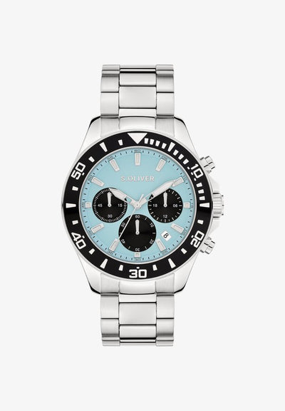 s.Oliver SOLID CHRONO - Chronograph watch - silber