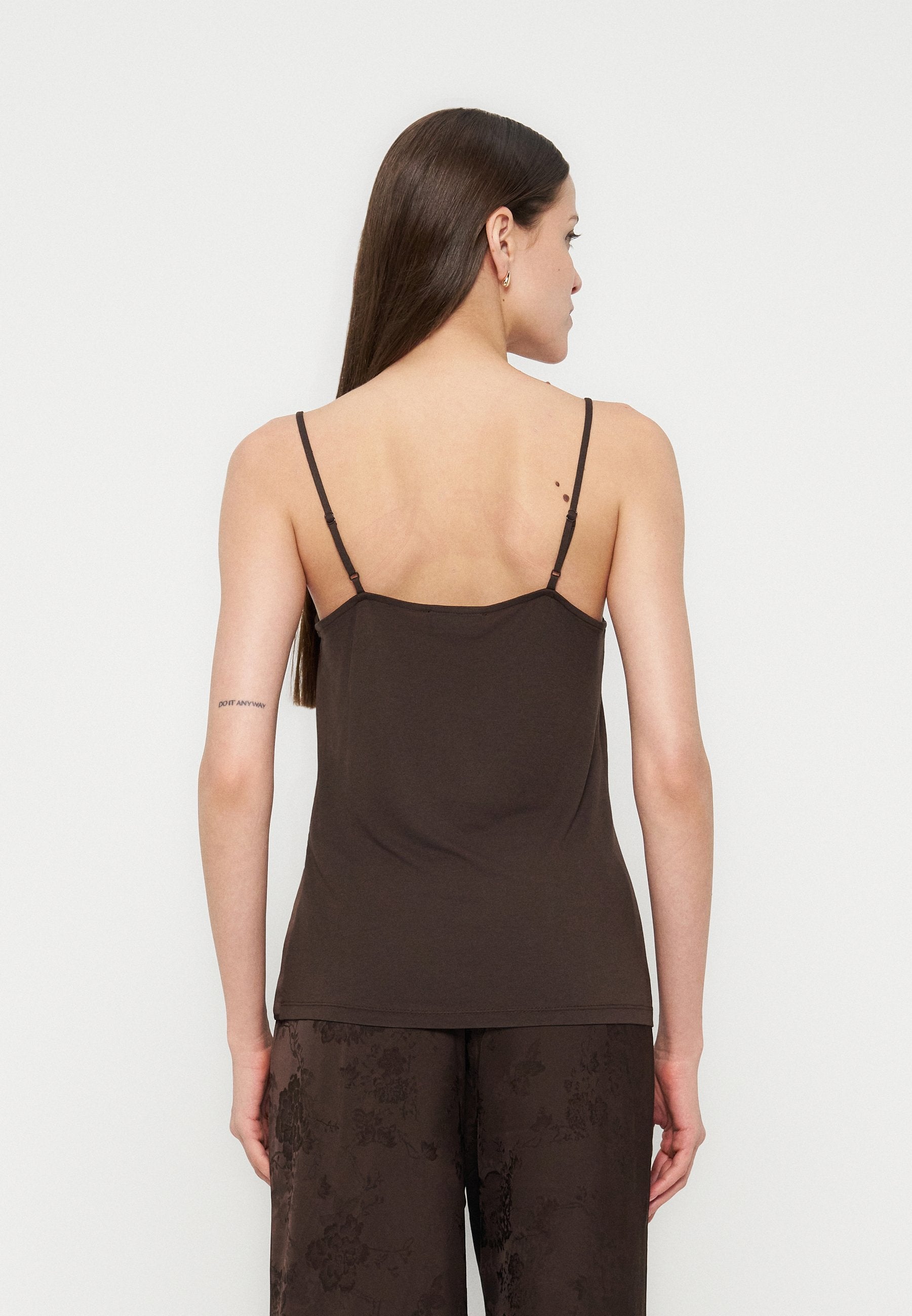 Anna Field CAMI WITH SATIN FRONT AND JERSEY BACK