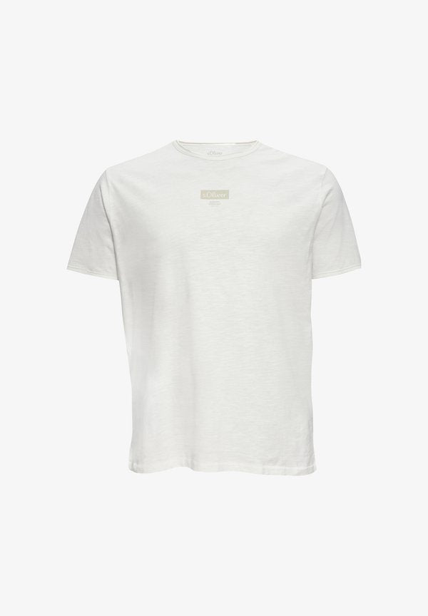 s.Oliver STRUCTUUR - Basic T-shirt - weiß