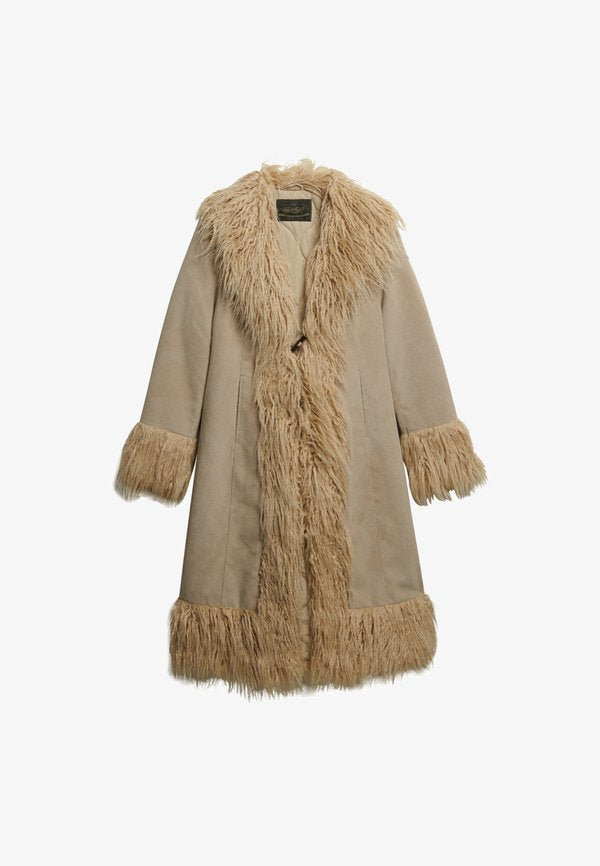 Superdry & Co AFGHAN - Winter coat - taupe
