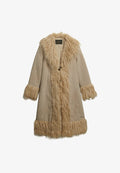 Superdry & Co AFGHAN - Winter coat - taupe
