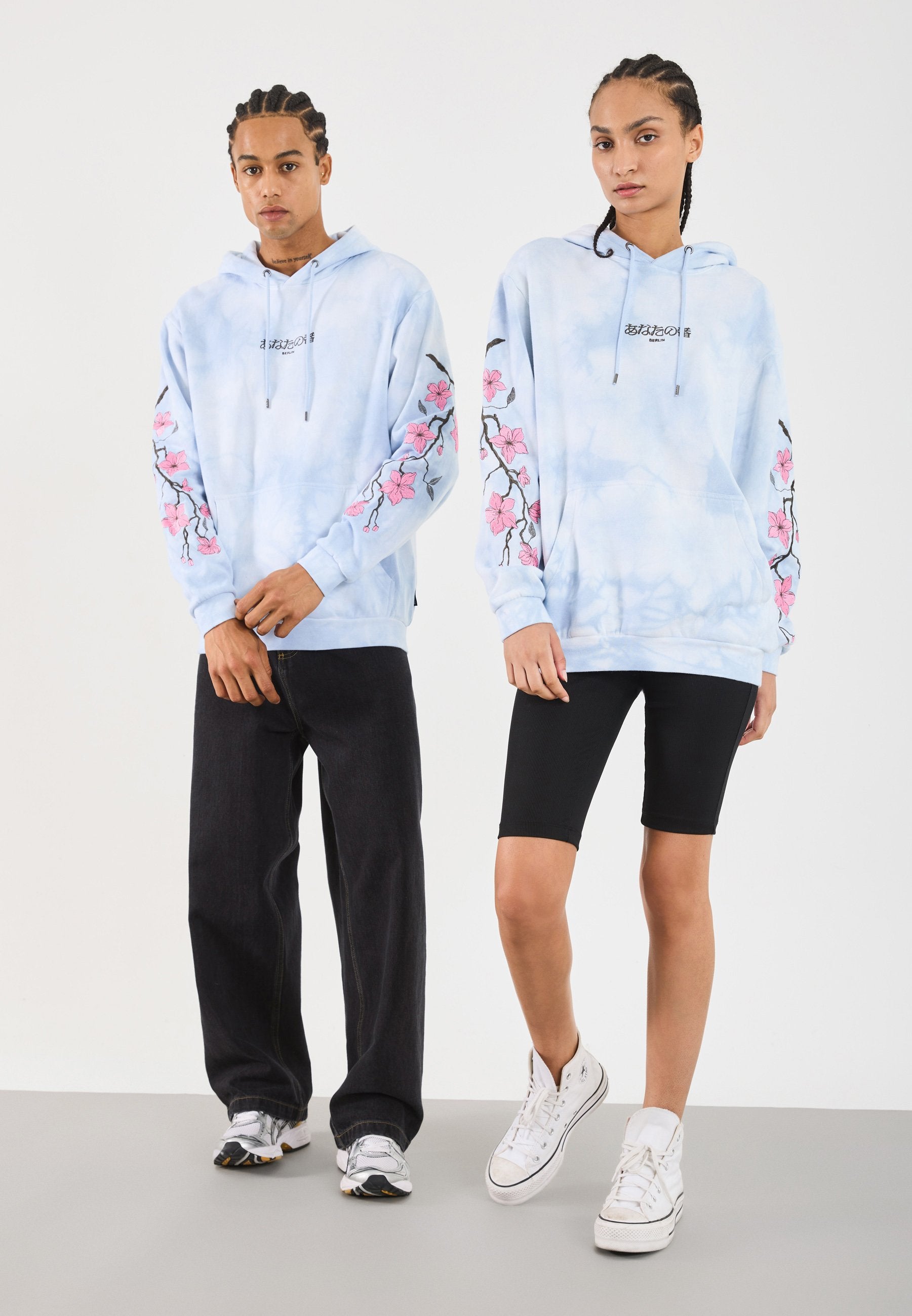 YOURTURN UNISEX RELAXED FIT TIE DYE HOODIE