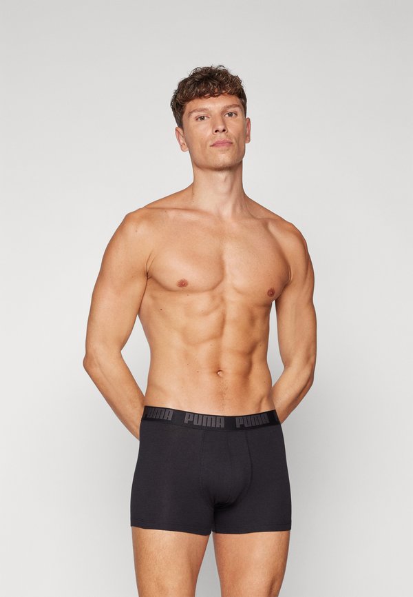 Puma MEN EVERYDAY HERITAGE STRIPE 2 PACK - Trunks - black