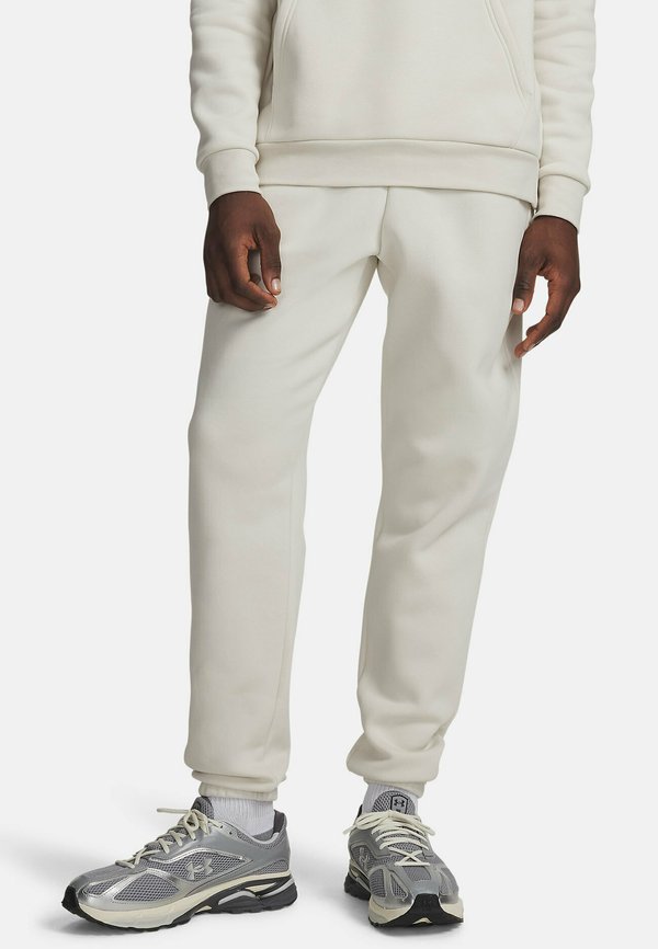 Under Armour ICON FLEECE - Tracksuit bottoms - summit white
