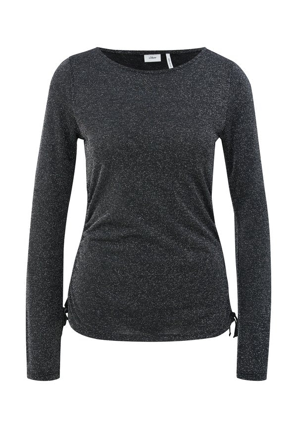 s.Oliver BLACK LABEL GLITZER MIT SEITLICHER RAFFUNG
