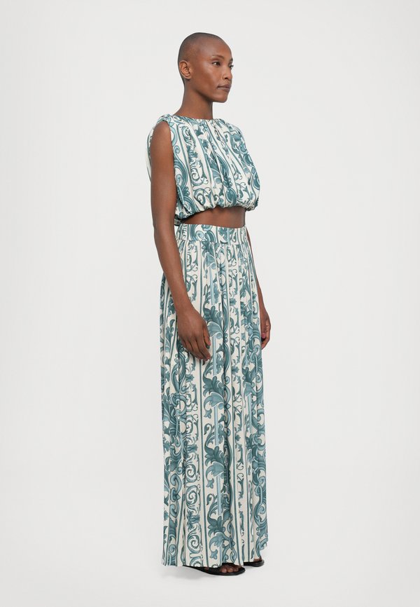 ADRIANA DEGREAS HERA CROPPED BLOUSE