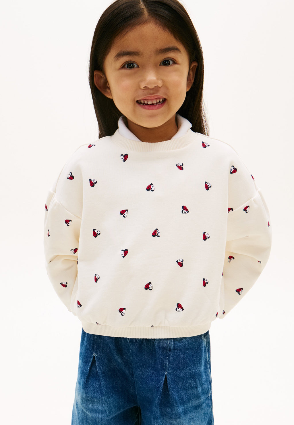 SMILEY HEART FLAG RELAXED SWEATSHIRT Media 3