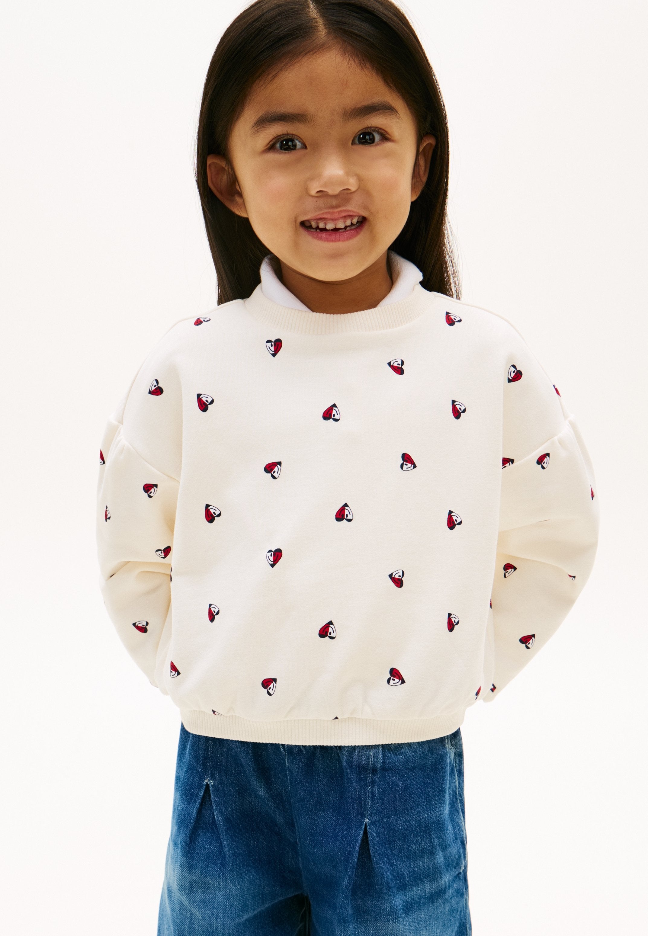 SMILEY HEART FLAG RELAXED SWEATSHIRT Media 3