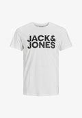 Jack & Jones JJECORP LOGO TEE O NECK - Print T-shirt - white print large print/black