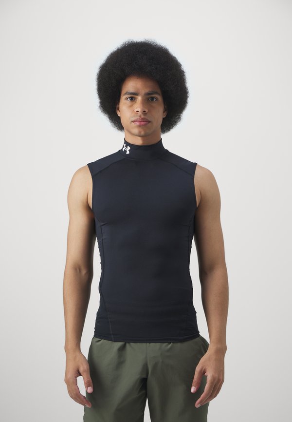 Under Armour HEATGEAR MOCK - Top - black/white