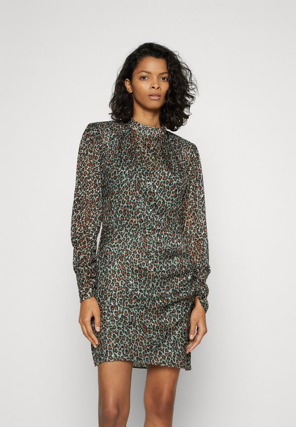 Scotch & Soda MOCK NECK MINI DRESS WITH OPEN BACK DETAIL