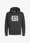 Jack & Jones Printed - Hoodie - dark grey melange