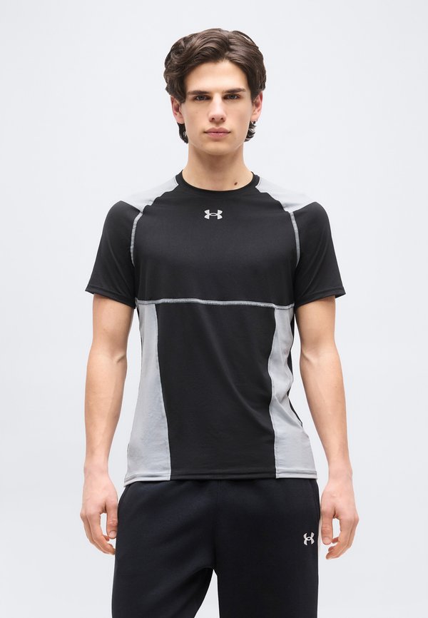 Under Armour ELITE FITTED - Sports T-shirt - ultimate black/steel