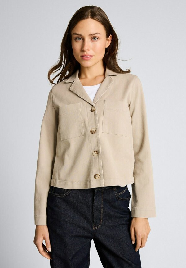 TOM TAILOR REGULAR FIT MIT BRUSTTASCHEN - Blazer - soft taupe grey