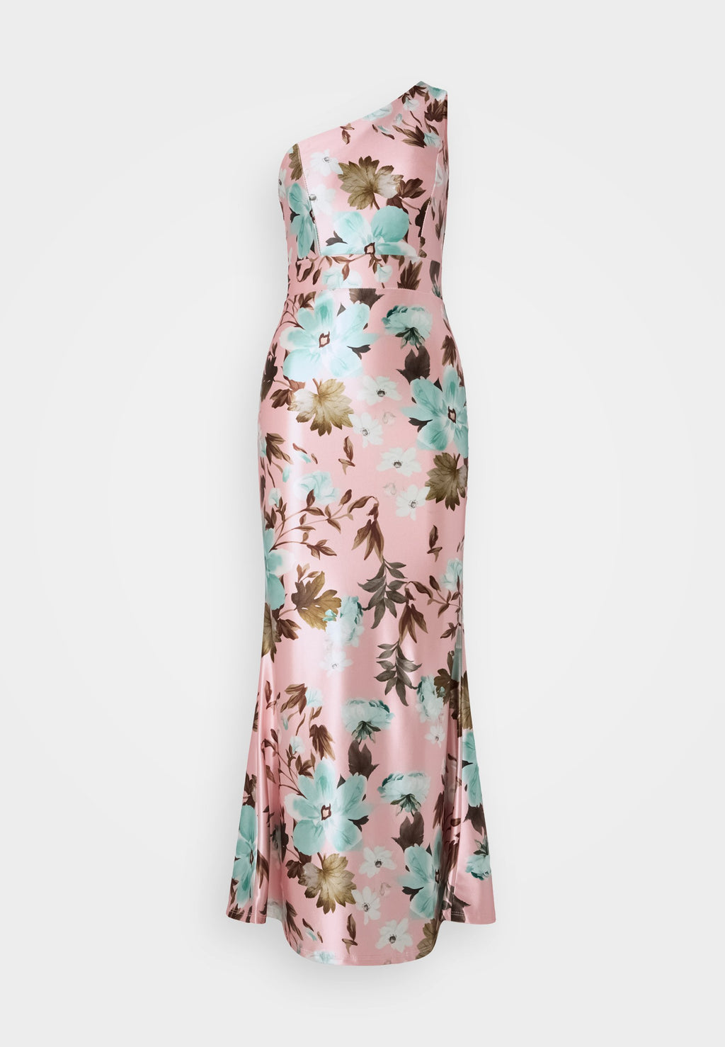WAL G PETITE WEDDING MILLY ONE SHOULDER MAXI