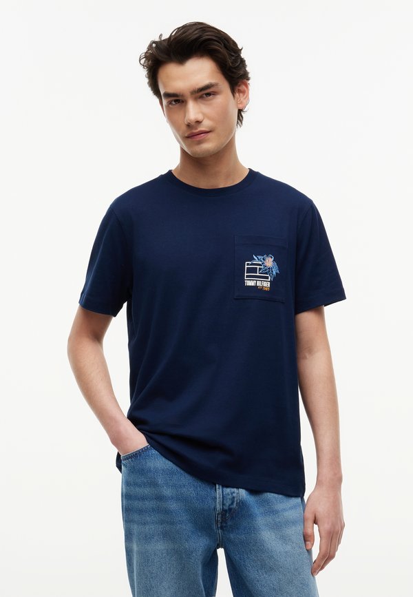 Tommy Hilfiger SUMMER - Print T-shirt - carbon navy