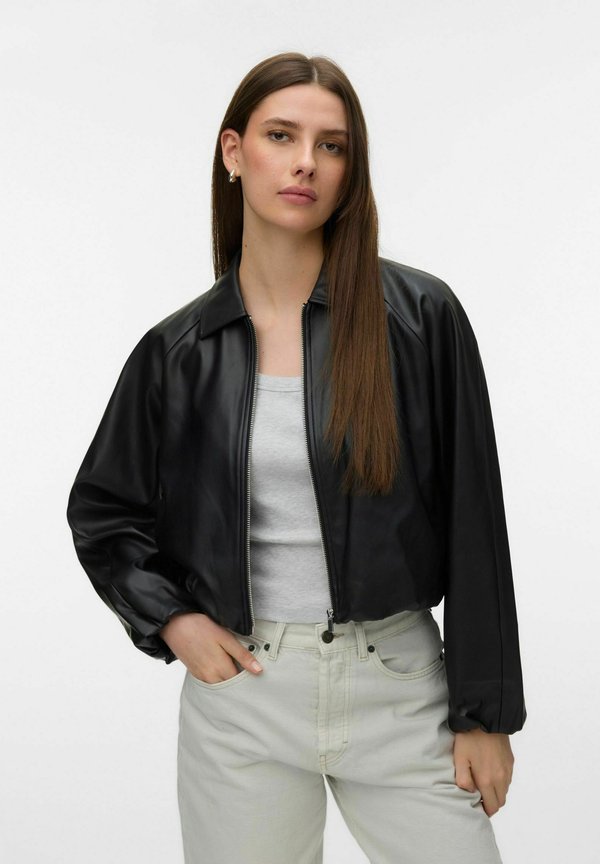 Vero Moda BIKER JACKET VMCAIA JACKET - Light jacket - black