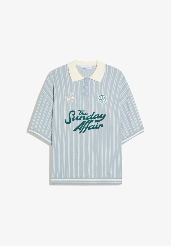 Bershka Polo shirt - light blue