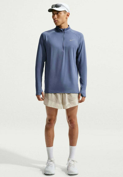 Nike Performance LAUFSHIRT STRIDE HALF-ZIP - Long sleeved top - diffused blue
