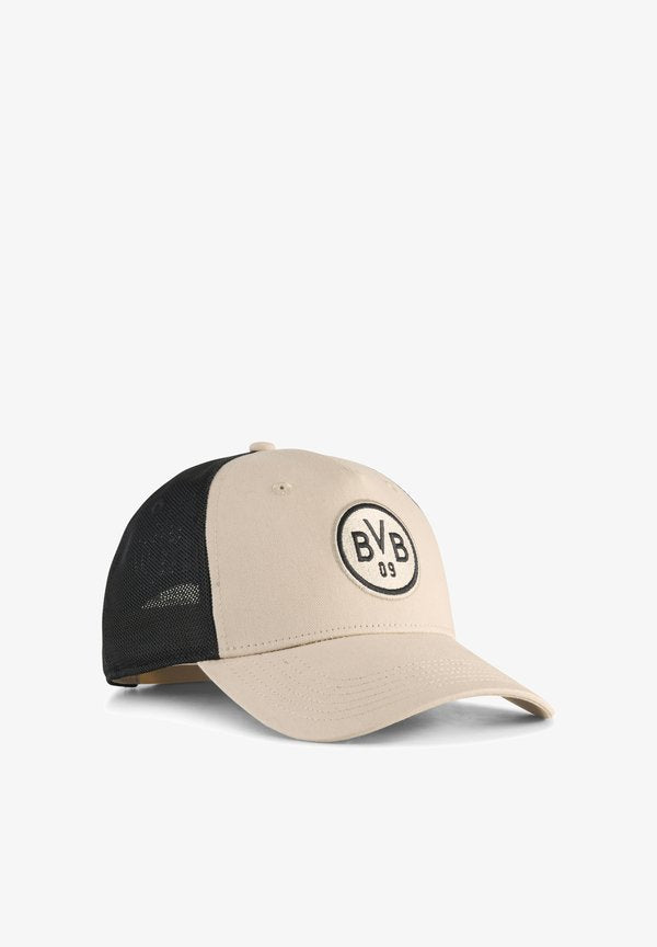 Puma BORUSSIA DORTMUND KING TRUCKER CAP UNISEX - Cap - black-alabaster