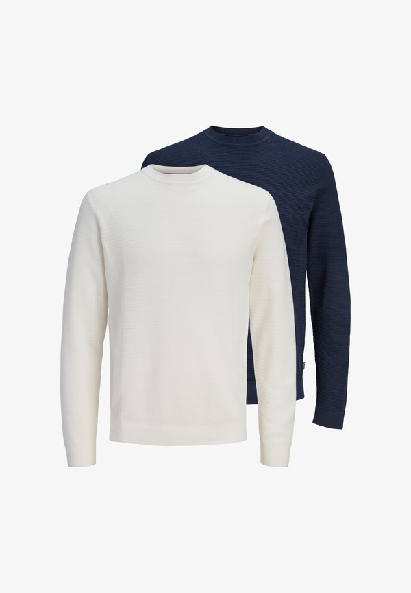 Jack & Jones 2 PACK - Jumper - creme/dunkelblau