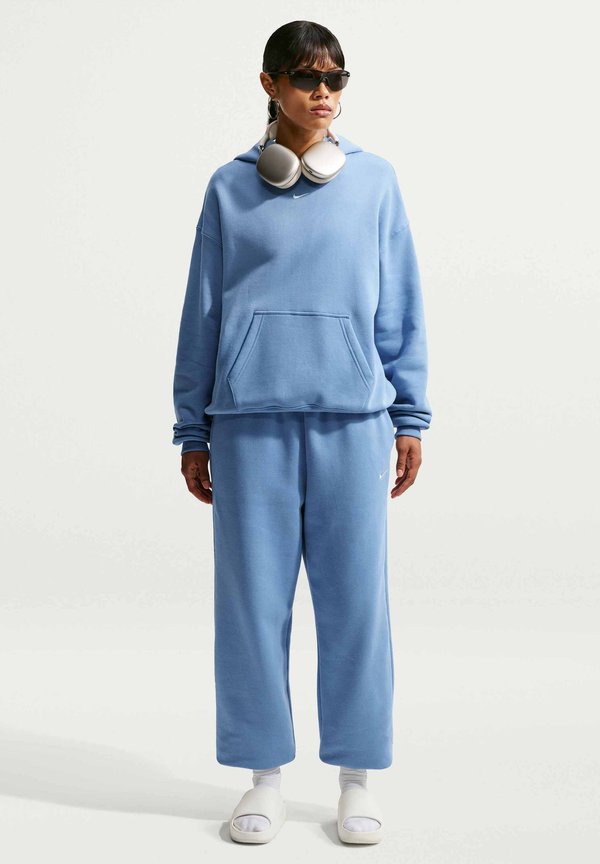 Nike Sportswear W NK STDO FLC MW HR OS CFF PNT - Tracksuit bottoms - work blue sail