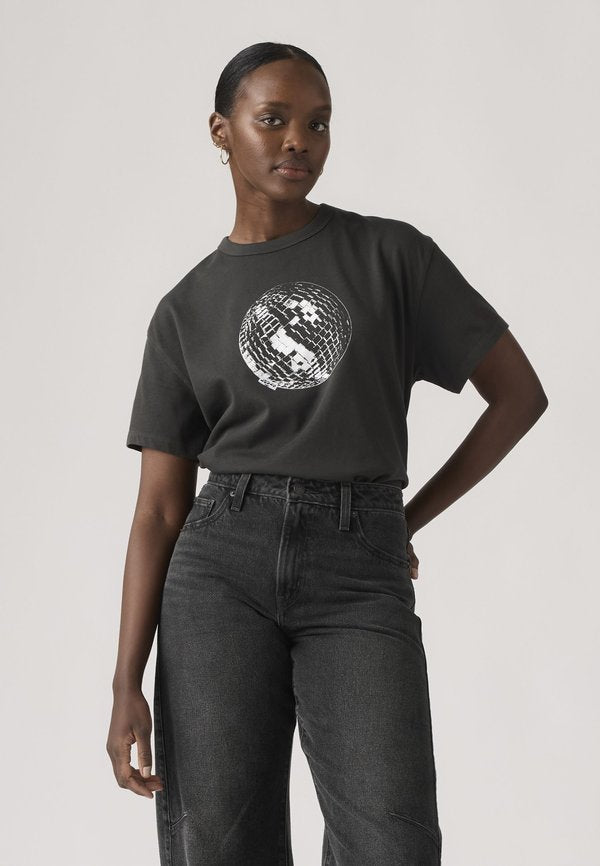 Levi's® VINTAGE TEE - Print T-shirt - disco ball pirate black