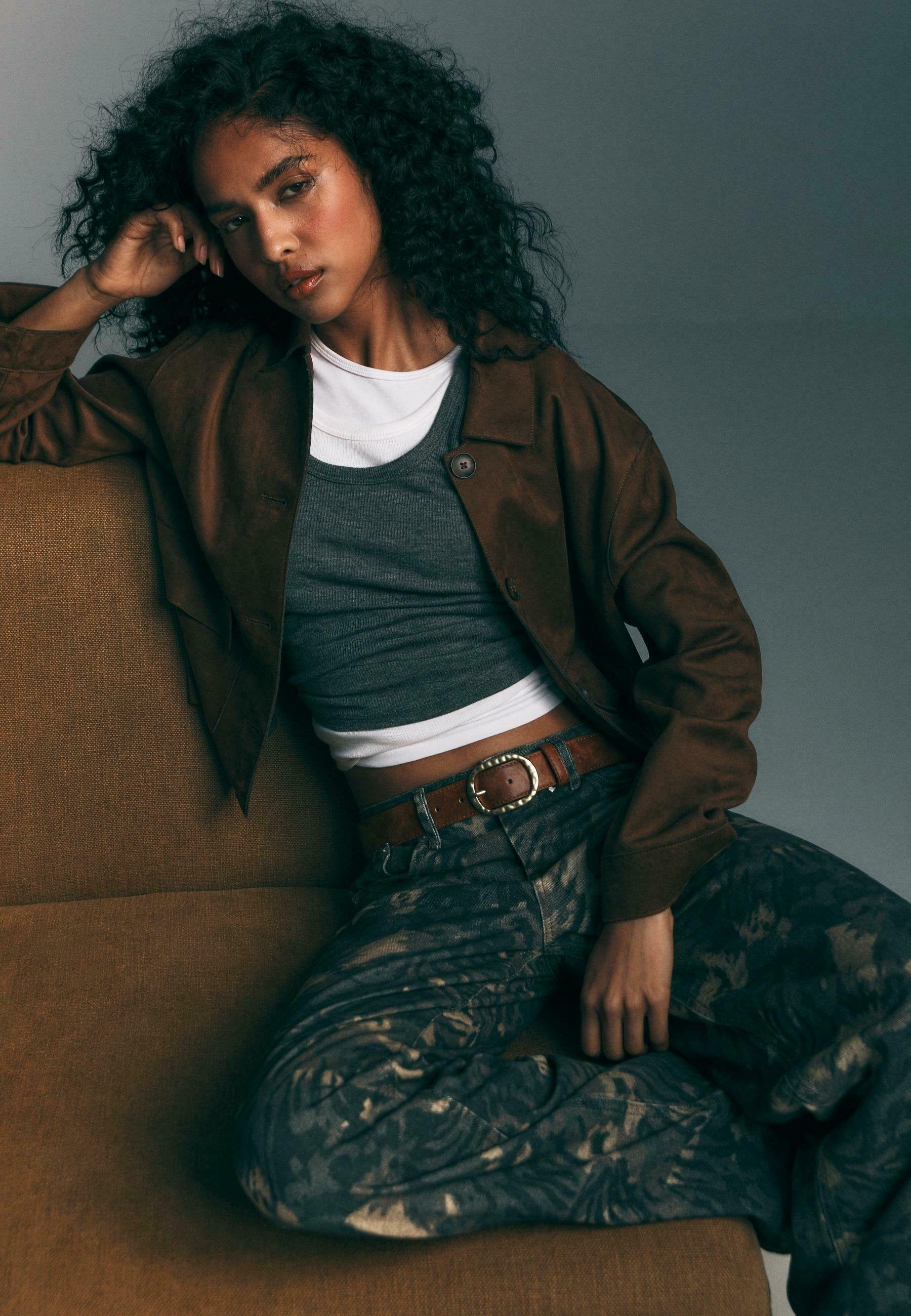 Stradivarius  LOW-WAIST PRINTED