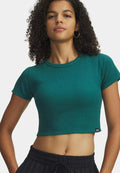 Under Armour T-SHIRT UA RIVAL RIB BABY TEE - Sports T-shirt - grün