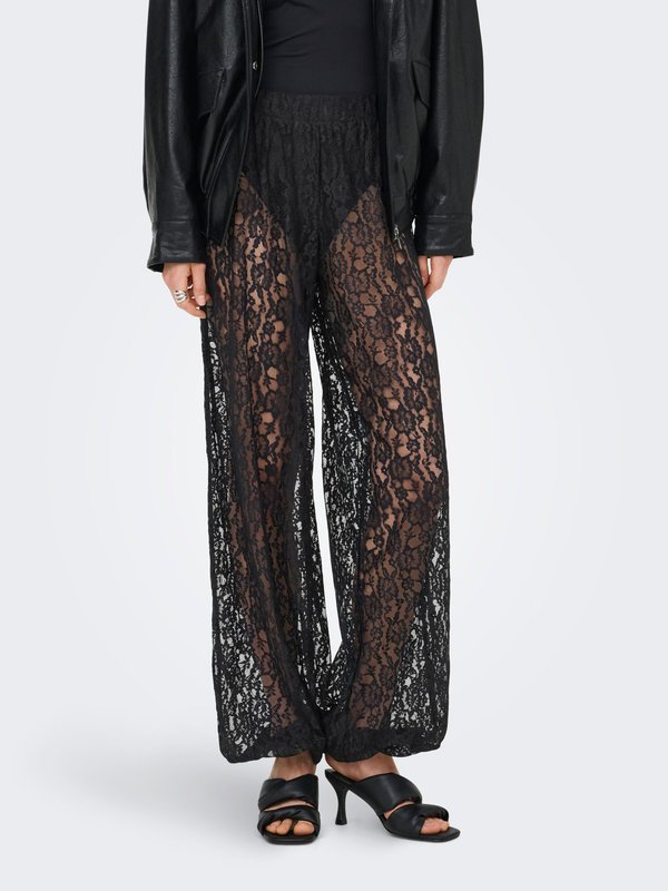 ONLY ONLBEA Balloon Fit - Trousers - black