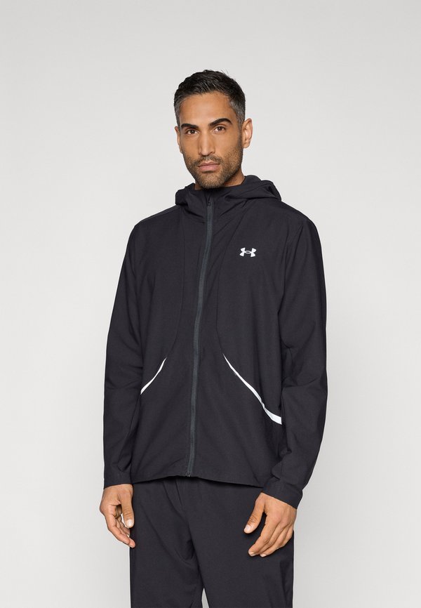 Under Armour UNSTOPPABLE JACKET - Windbreaker - black /silver-coloured reflective
