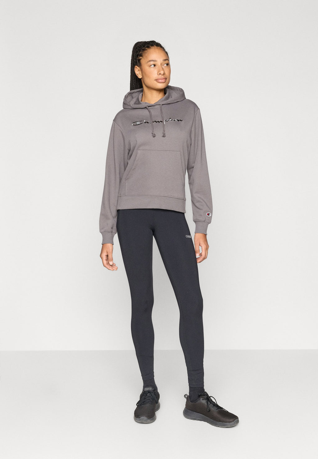 Champion ICONS TONAL HOODIE SWEATSHIRT WITH BIG LOGO