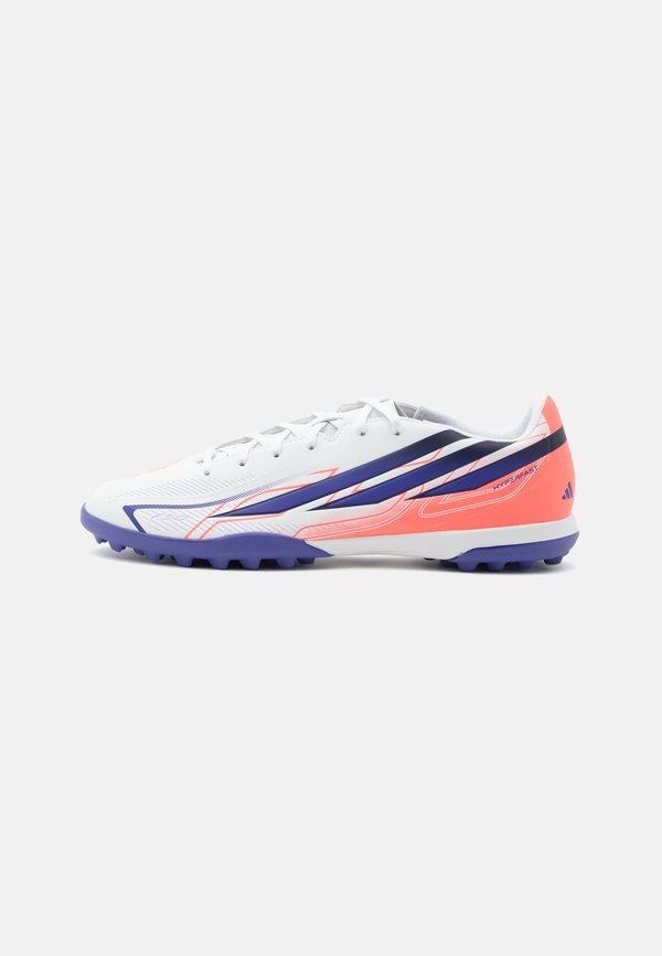 adidas Performance F50 HYPERFAST CLUB TF UNISEX - Turf football boots - footwear white/solar purple/solar turbo