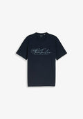 TOM TAILOR TOM TAILOR T-SHIRT T-SHIRT MIT LOGO-PRINT - Print T-shirt - sky captain blue