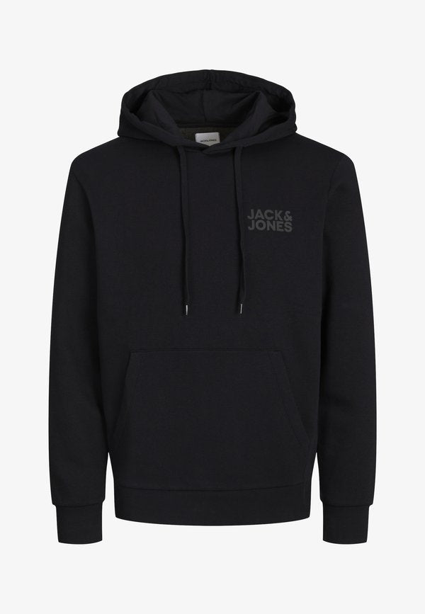 Jack & Jones JJECORP LOGO HOOD - Hoodie - black