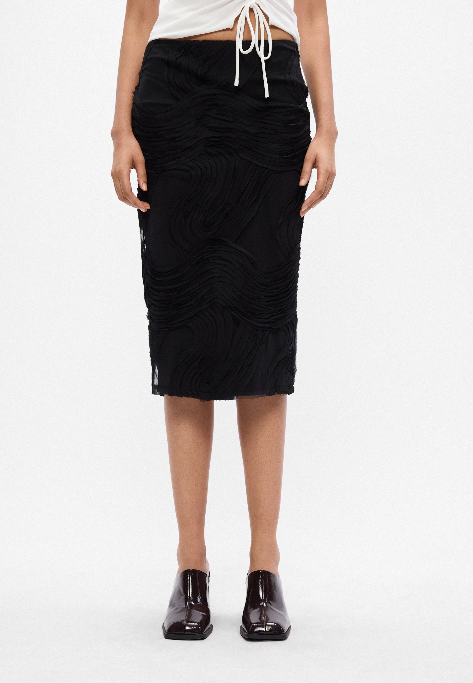 Gina Tricot STRUCTURED MIDI SKIRT
